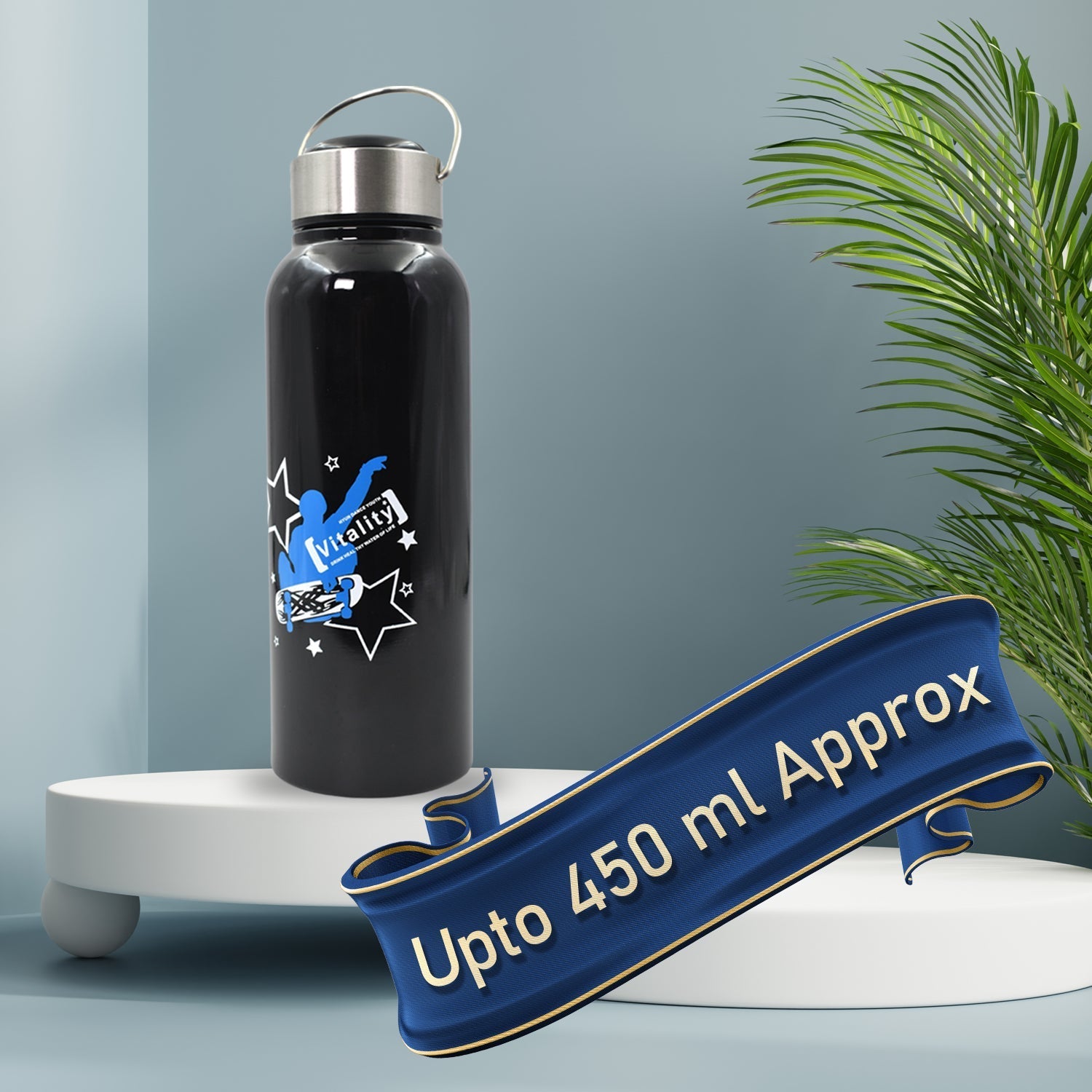 6414 Double Wall Vacuum Insulated Stainless Steel Hot & Cold Flask Water Bottle - Pack of 3, Size: 250 ml, 350 ml & 450 ml (Multicolor) - DeoDap 6414 Double Wall Vacuum Insulated Stainless Steel Hot & Cold Flask Water Bottle - Pack of 3, Size: 250 ml, 350 ml & 450 ml (Multicolor) - DeoDap